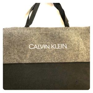 Grey and black Calvin Klein tote bag